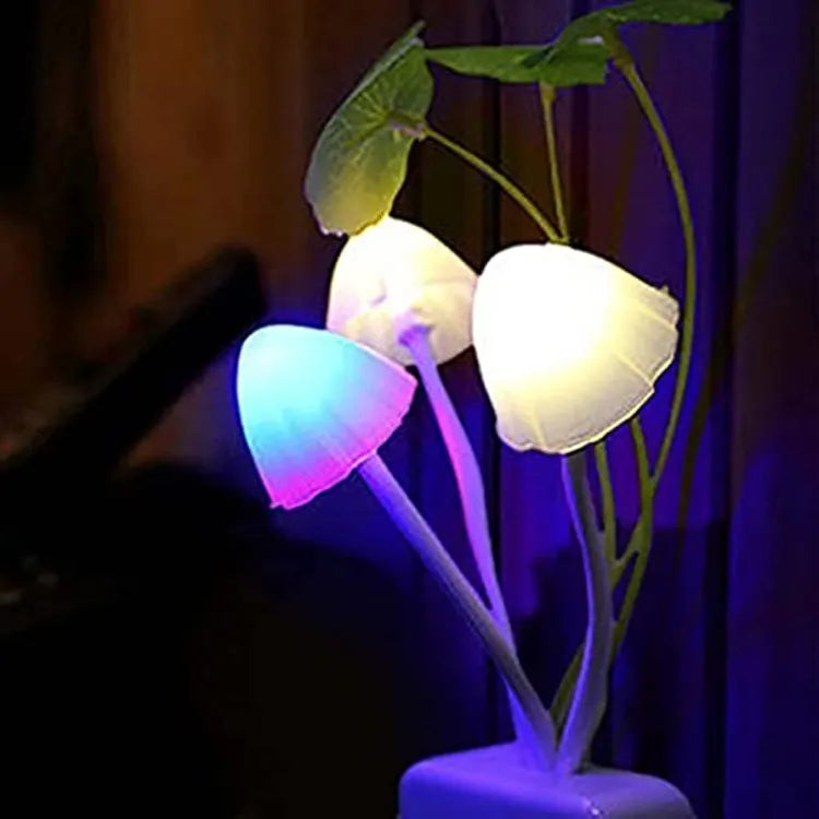 Mushroom LED Night Light For Home ( random color )