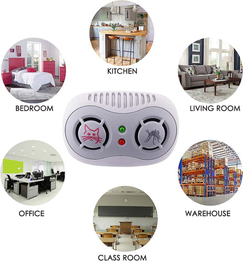 Super Ultrasonic Mouse & Mosquito Repeller for Homes And Apartments