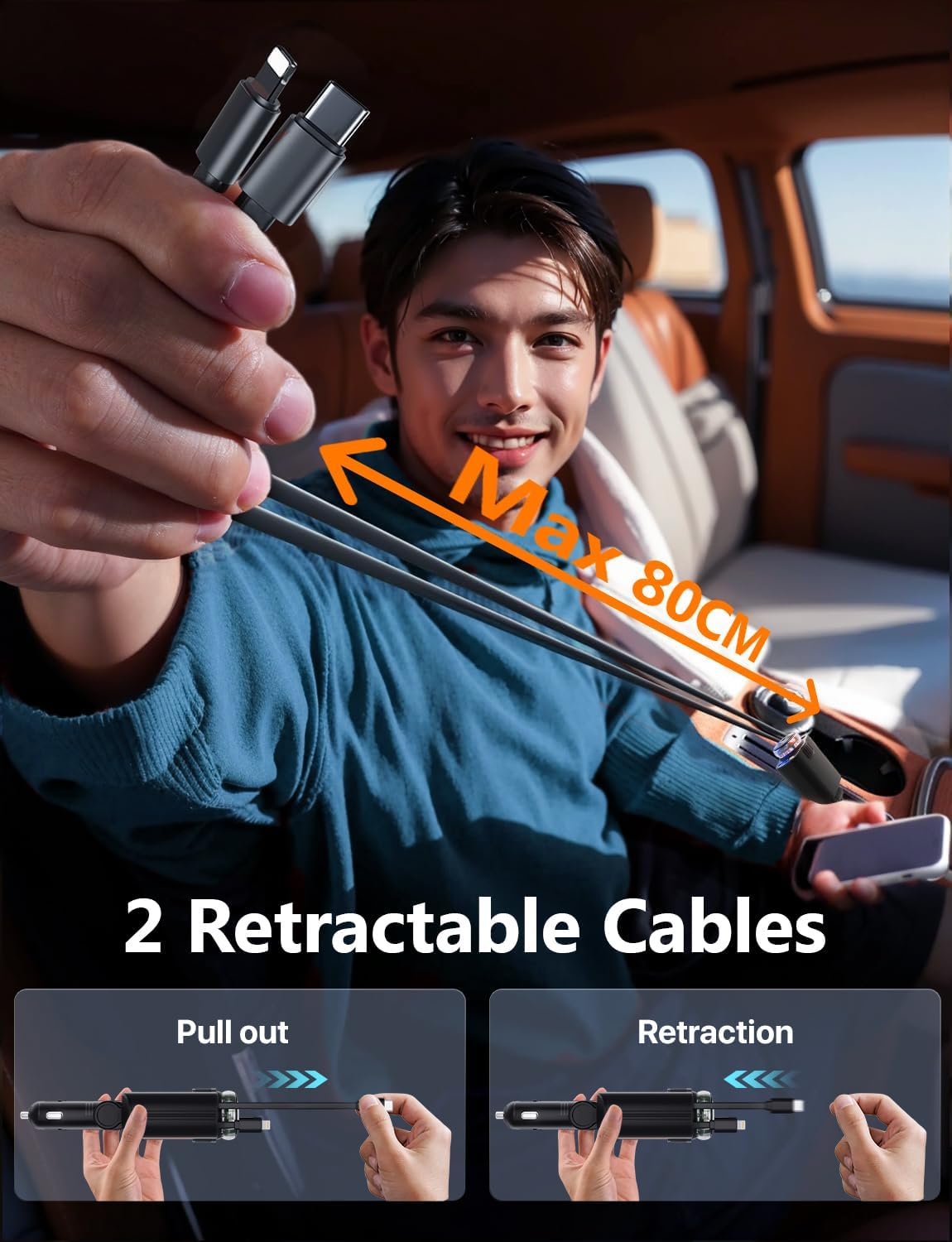 5-in-1 Starlight Car Charger